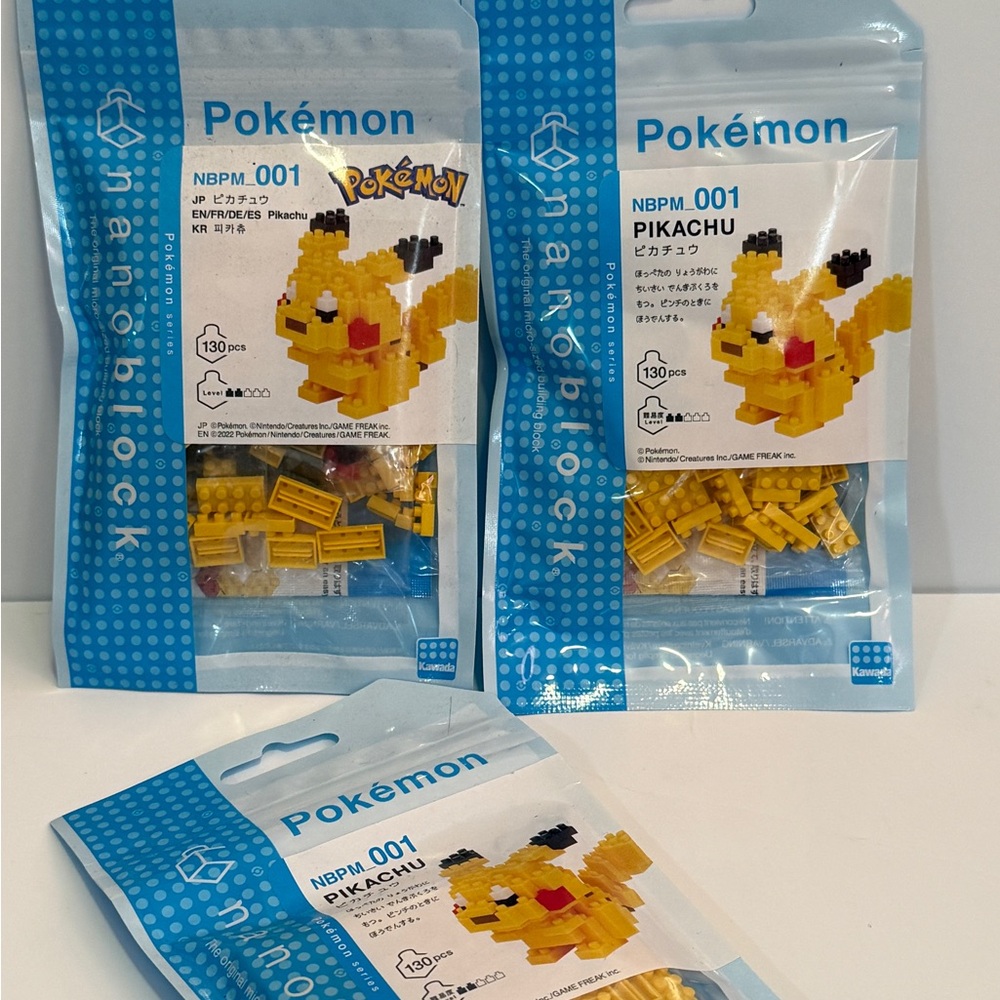 Pokemon x Nanoblock Pikachu New